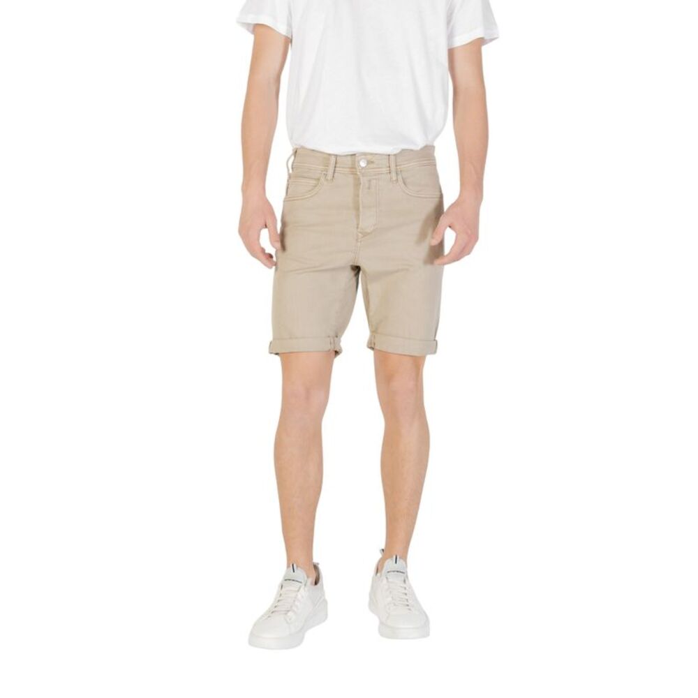 Replay Denim Shorts Casual Style Men Beige